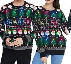 Partnerlook Weihnachts-Pullover